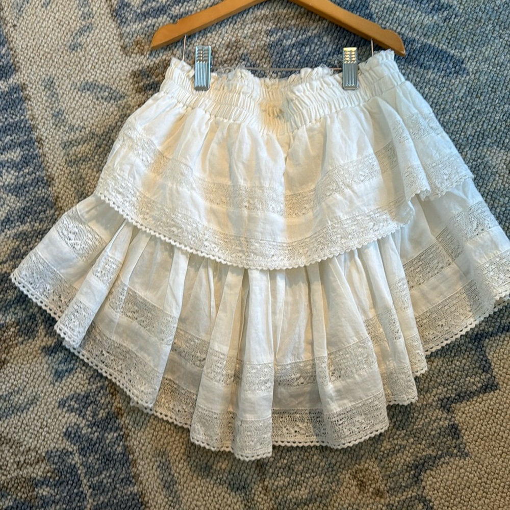 Loveshackfancy ruffle miniskirt
